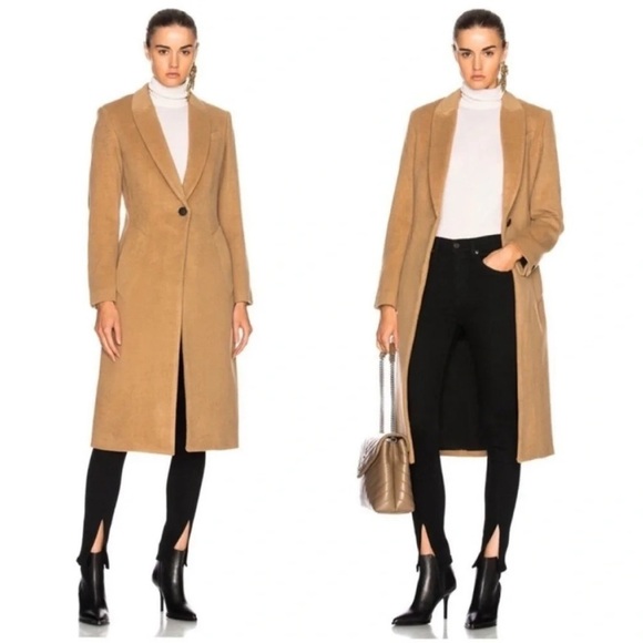 Rag & Bone Duke Long Camel Coat - Picture 2 of 13